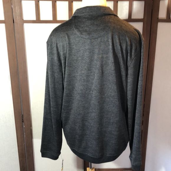 NEW Van Heusen Flex Classic Fit Large Men's Polo Shirt Long Sleeve  Grey - Picture 6 of 15